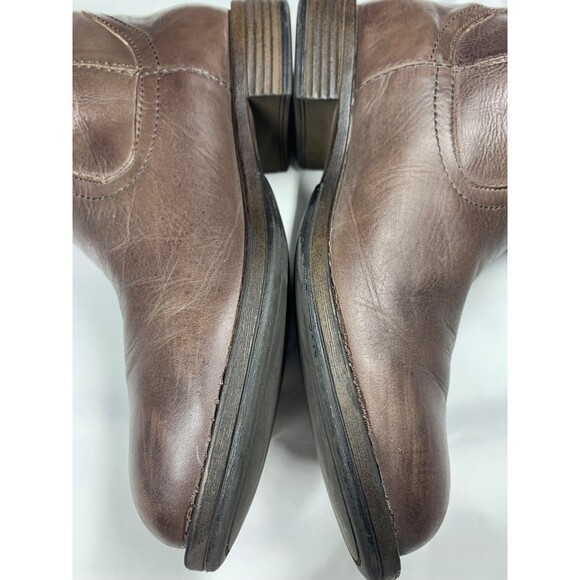 Kenneth Cole Reaction Leather Riding Boots Women Size 10M 'Tried and Tide' Brown - Picture 8 of 15